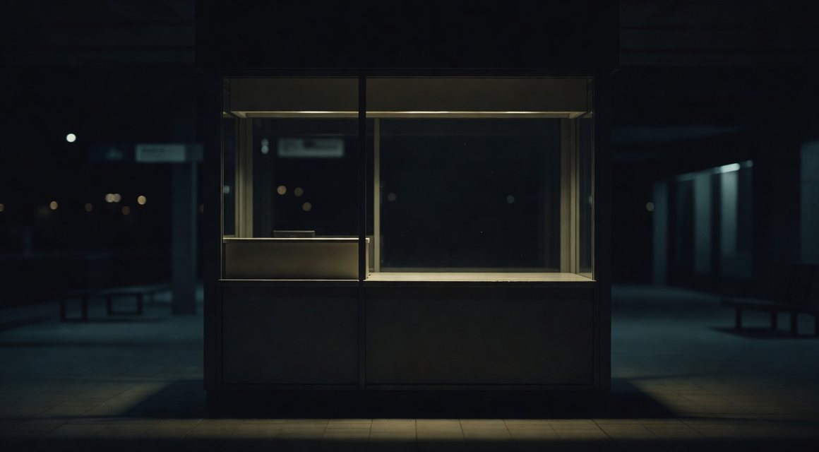 야간 역사 안내 창구 이미지 — 밤의민족 유실물 안내